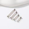 Safety Pin Brooch Base with Locking Head for Handmade DIY Corsage & Sweater Button Accessories