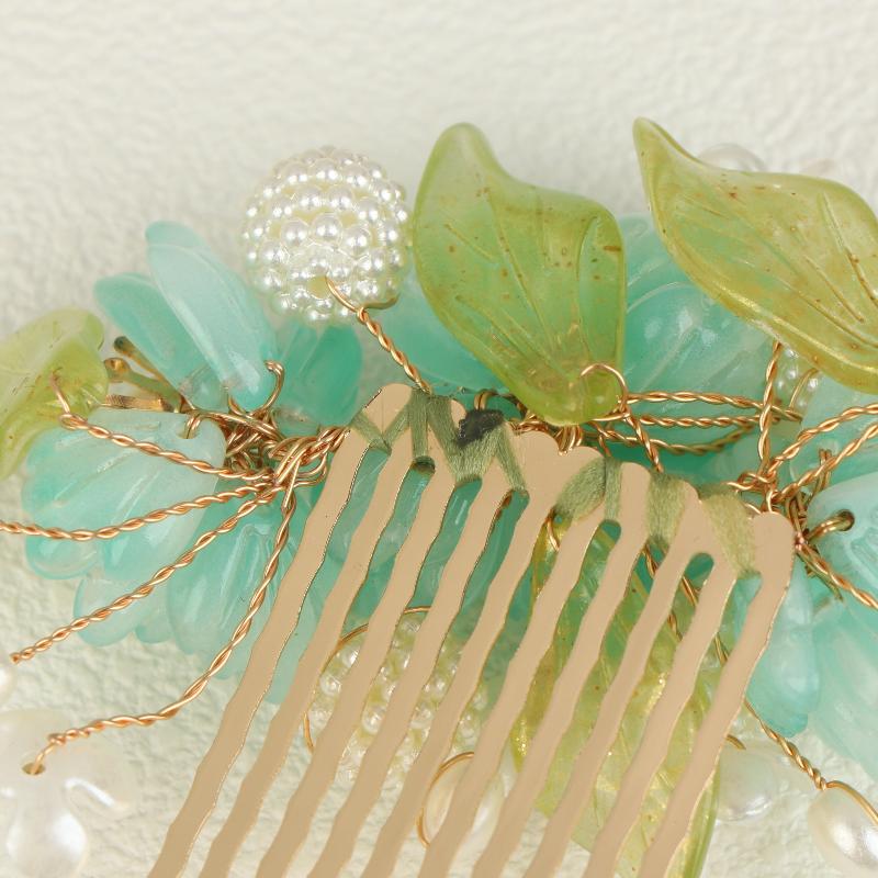 1Pcs Cool Jade Orchid Flower Hairpin For Women Chinese Style Flower Hair Stick Handmade Jewelry Hair Accessory Hanfu Hair Comb