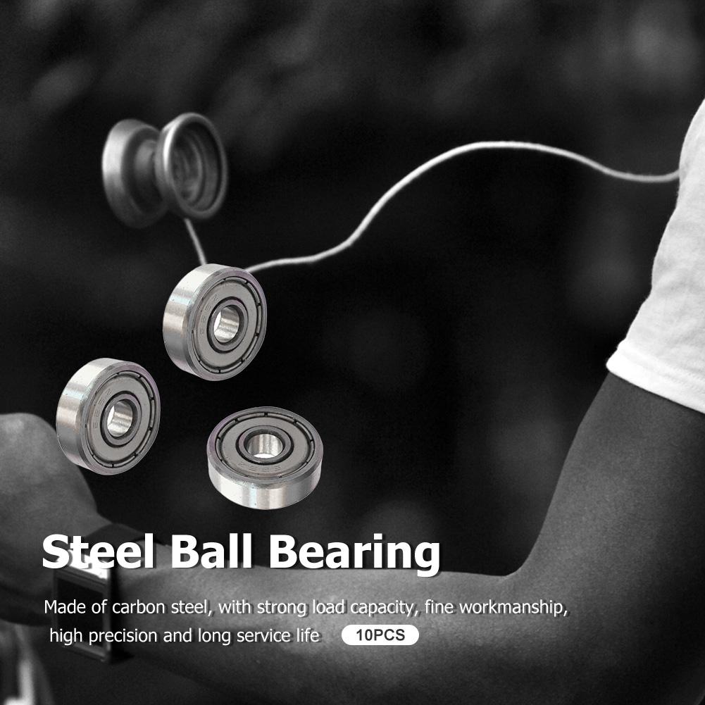 10pcs/lot Ball Bearing 625ZZ 5x16x5mm Carbon Steel Bearings 607 623 626  688 685 687 608 for Scooter Free shipping