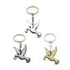 Tauben-Anhänger Schlüsselanhänger Friedenssymbol Schlüsselanhänger Metallanhänger Legierung Schlüsselring Auffälliger Schmuck Einweihungsgeschenk