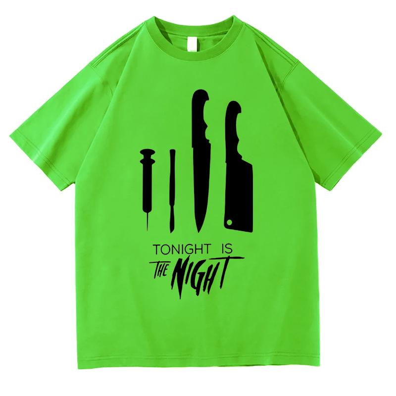 Camisetas vintage de Tonights The Night de Dexter Morgan para hombre y mujer, estilo casual, extragrandes, de manga corta y algodón de alta calidad.