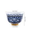 Chinese Porcelain  Vintage Aesthetic 1pc Blue and White Porcelain Tea Cup Retro Master Cup Set Phnom Penh Tea Bowl Single Cu