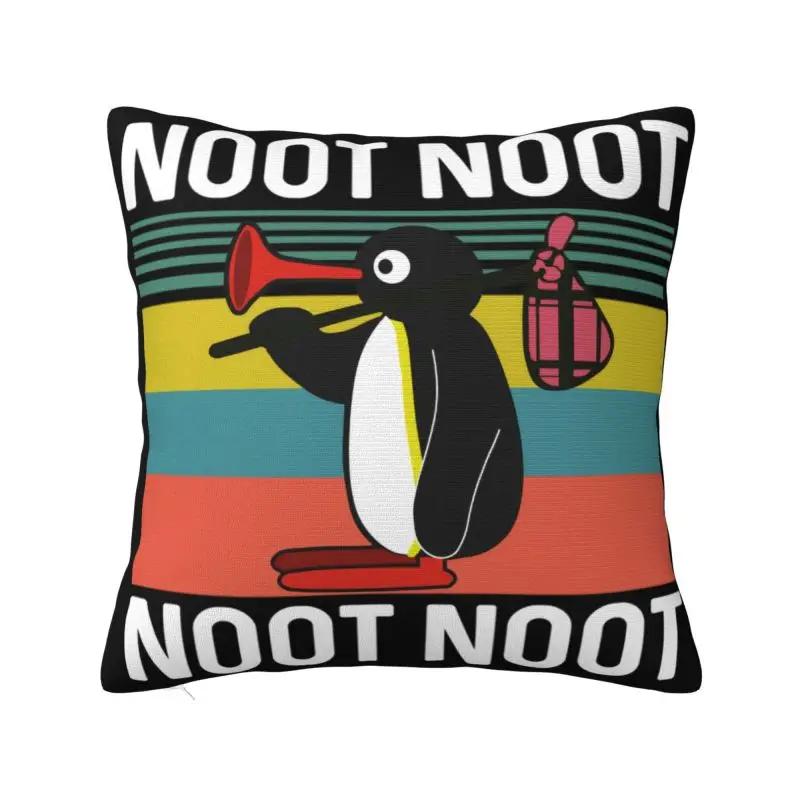 Luxury Pingu Noot Noot Throw Pillow Cover Decoration Custom Ulzzang Penguin Cushion Cover 40x40 Pillowcover for Sofa