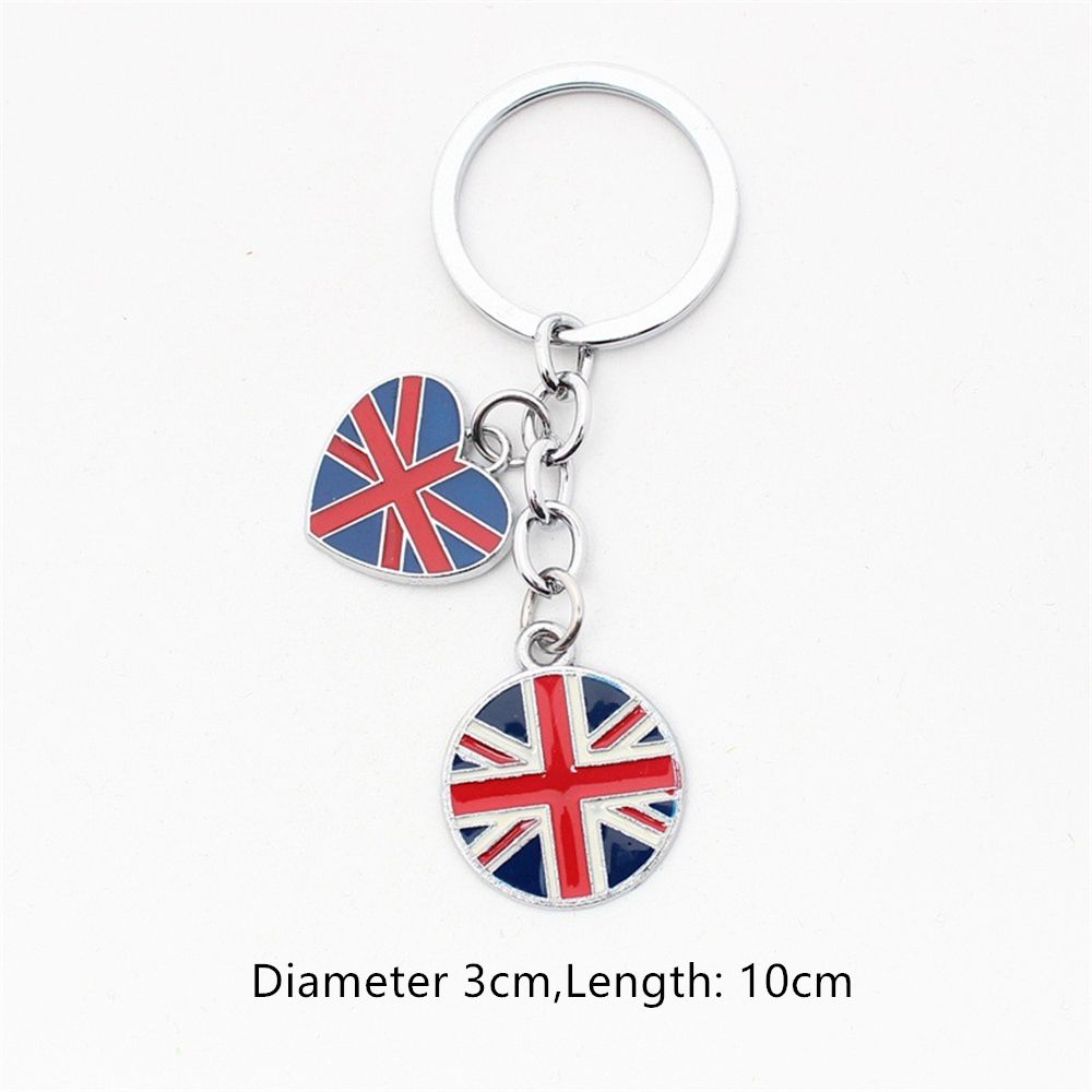 Taška Kabelka Přívěsek na klíče Vynikající kvalita Klíčenka Klíčenka s vlajkou Spojeného království Klíčenka Union Jack Klíčenka GB Britská vlajka Přívěsek ve tvaru srdce