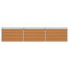 Raised Bed Light Brown 240 x 40 x 45 cm Galvanized Steel
