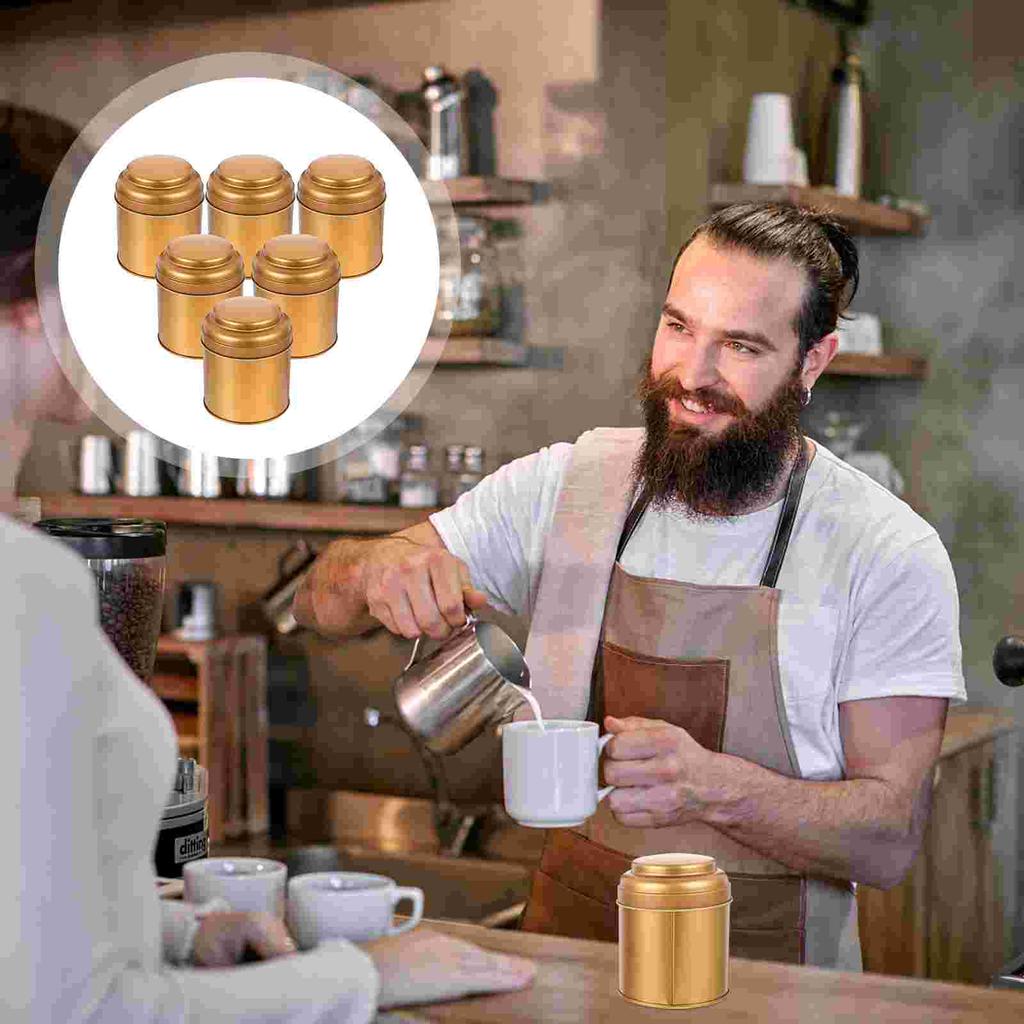 Latta Stagnata Contenitore per Tè Barattolo per Biscotti in Ferro Contenitori Domestici Vintage Serbatoio Sigillato Caramelle