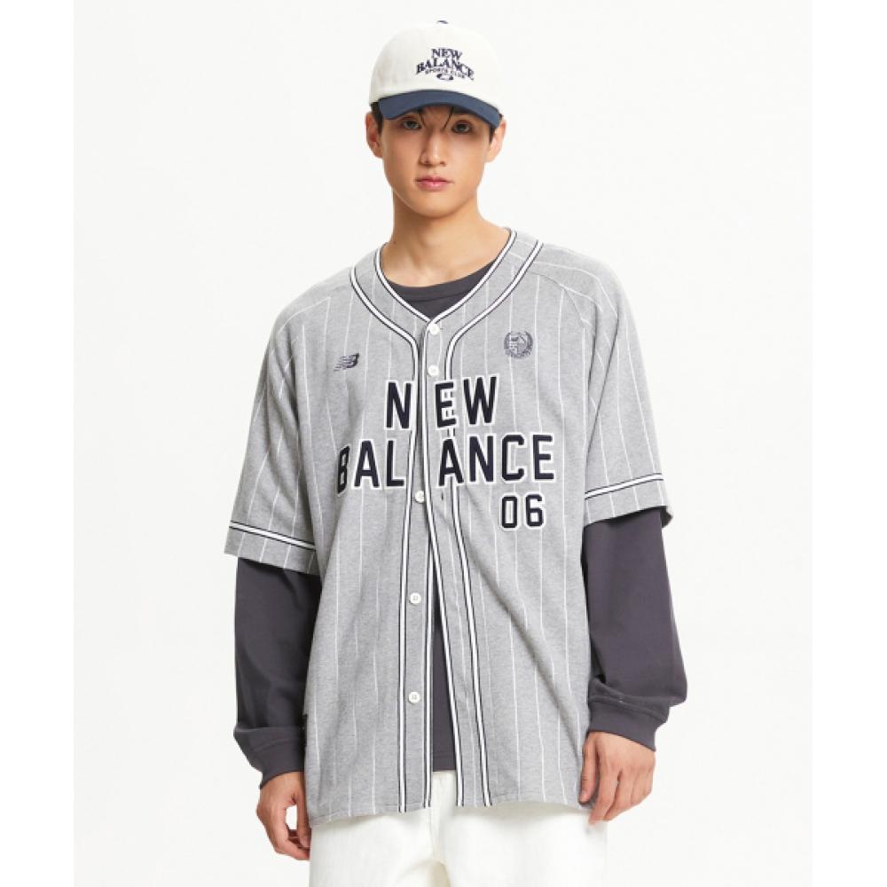 

New Balance Nbmde42823 Uni Nbsc бейсбольная майка серая (AC)M/GRAY/M(095)