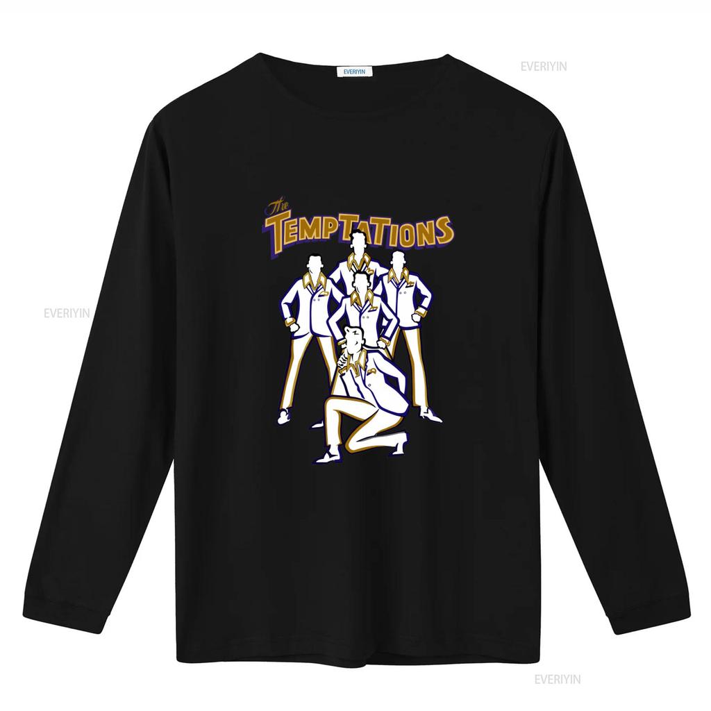 The Temptations Mens T Shirt Retro Soul Motown Band Artwork Funk Concert Music Legends Tour Merch Back to Front Album vintage