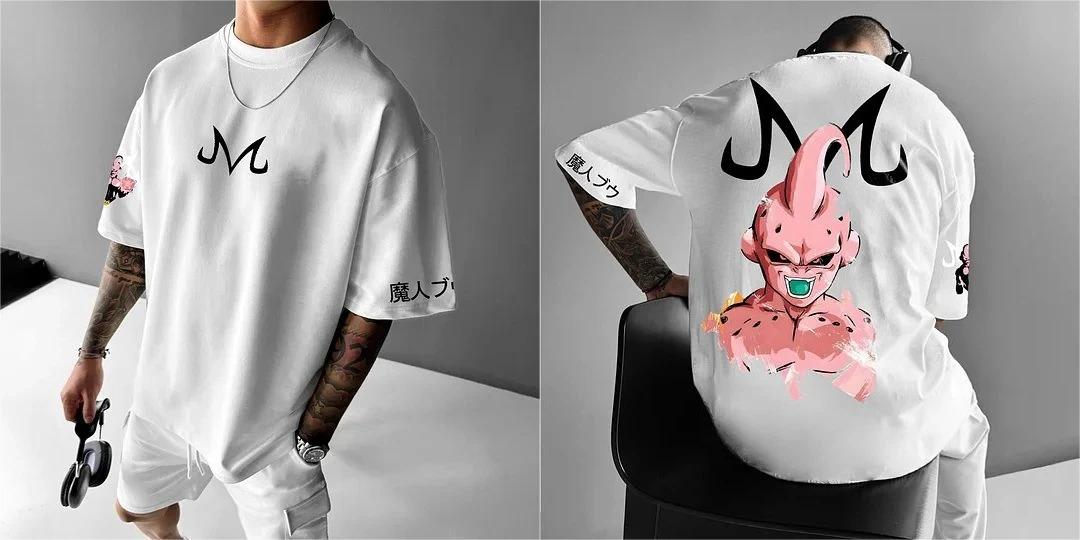 2026 Hot Selling Fashion Dragon Ball Summer Mens Tshirt Japanese Anime Adult Friends Wear Together Short Sleeved Plus Size S