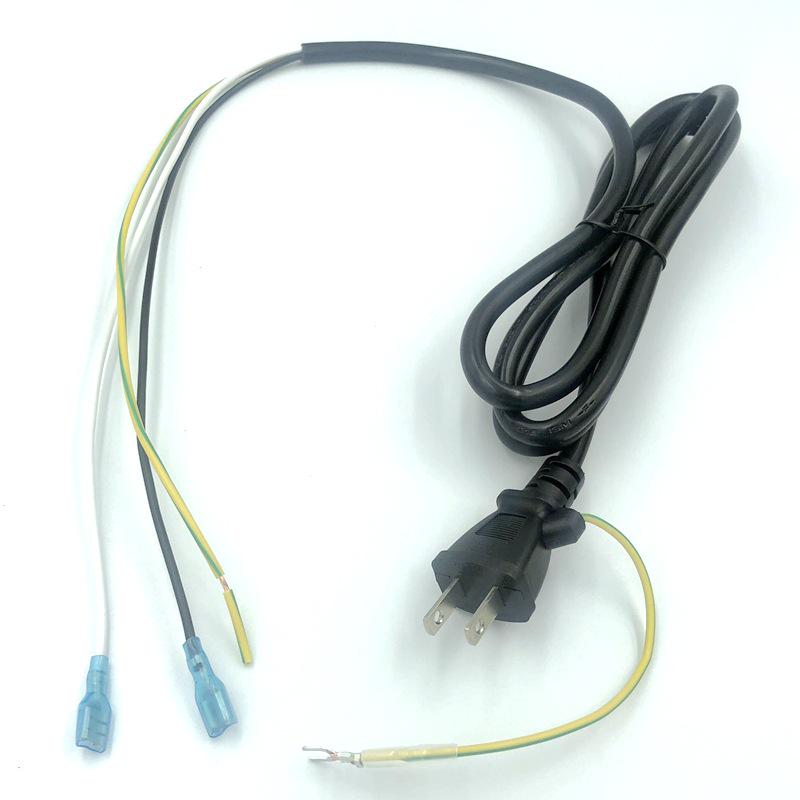 PSE Japanese Standard Two-Pin Clover Power Cord, 3x 0.751.25mm, 2.0 Sq. Mm, Three-Core.