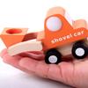 12PCS Set Mini Wooden Car Airplane Model Toy Simple Style Decoration Color Wooden Car Airplane Mini Educational Toy for Children