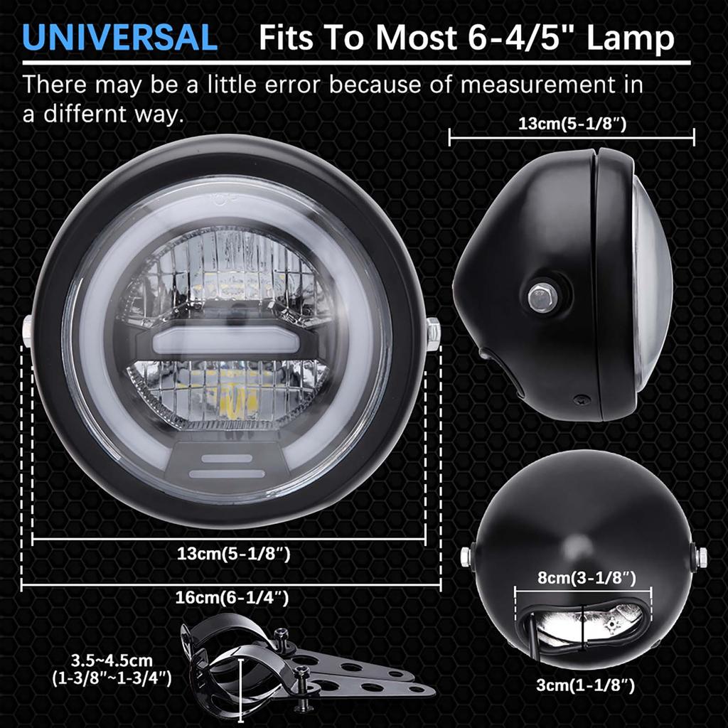 6.8 Inch Motorcycle Led Headlight Projector For Harley Touring Softail Heritage Street Glide Road King
