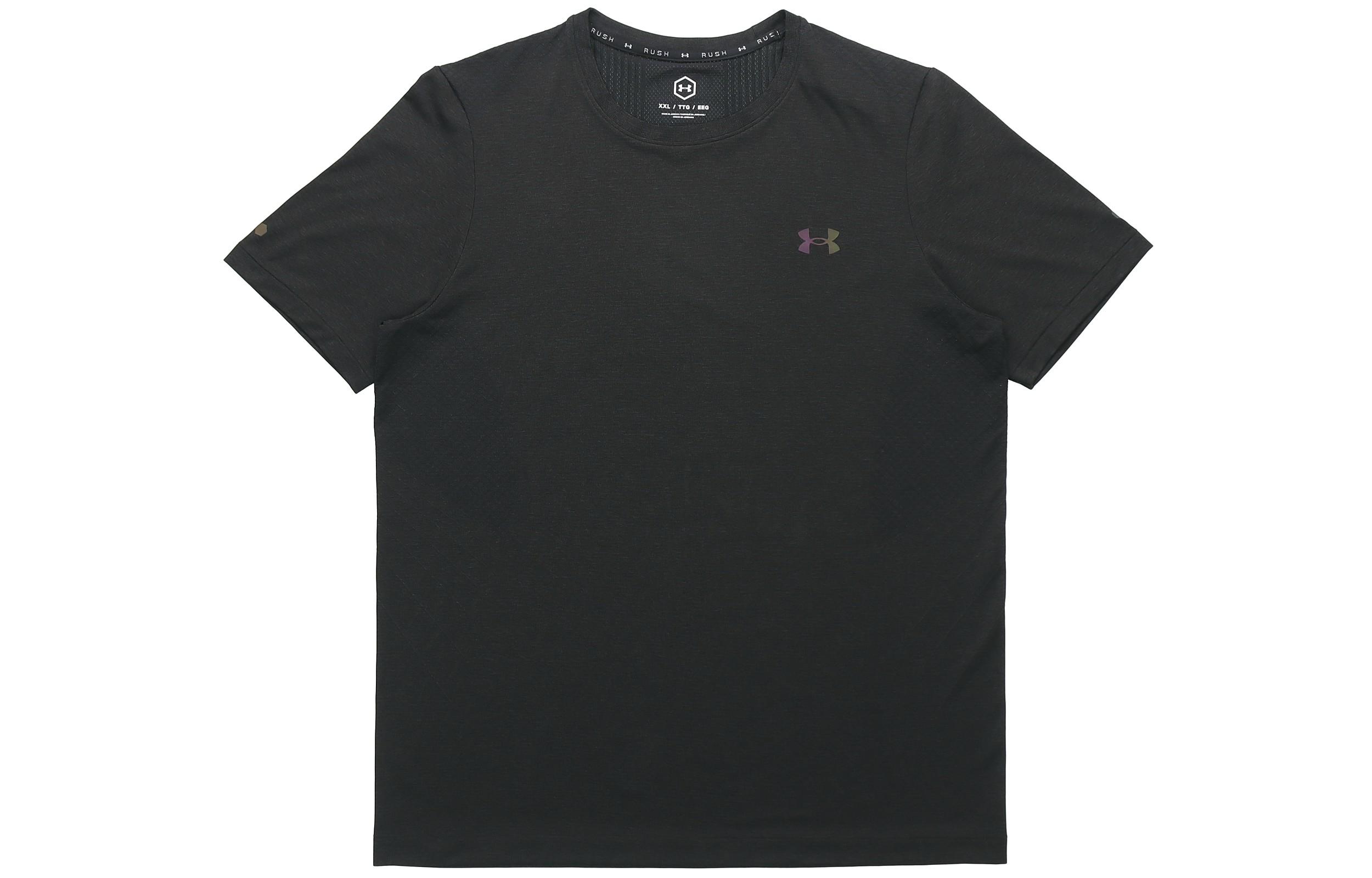 Under Armour RUSH T Shirt Men s Black 1361130-001 S