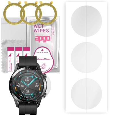3x Apgo Hydrogel Screen Protector for Huawei Watch GT, Hydrogel Film, with Positioning Layer Easy Installation