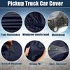 Motoforti Pickup Truck Cover for Toyota Tacoma Double Cab 4 Door 6.1 Feet Bed 05-21 Sun Rain Dust Wind Protection