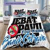Ban K Crest Emblem Custom Name Pattern Bedding Quilt Set Quilt Cover Pillowcase Home Birthday Gift(1 * duvet cover + 2 * pillowcase, without core)