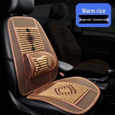 Ventilated Wooden Bead Car Seat Cushion
