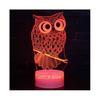 Touch Switch Table Desk Lamp Kid Fashion 3D Owl LED Night Light Bedroom Decor Xmas Gifts