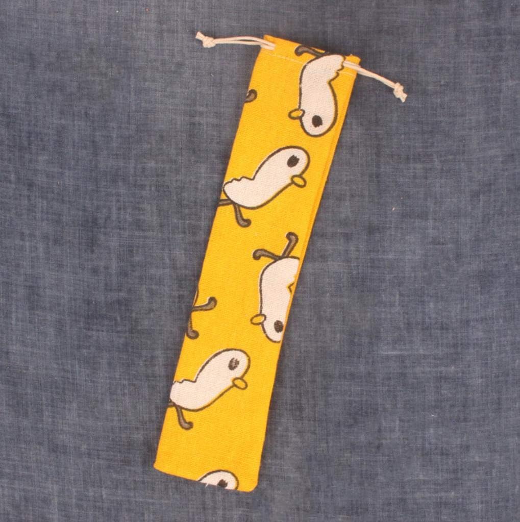 SITEDAN Chopsticks Drawstring Long Straw Storage Set of Chopstick Mobile Linen Case, Bag, Bag, 5, Holder, Cutlery, Pouch,