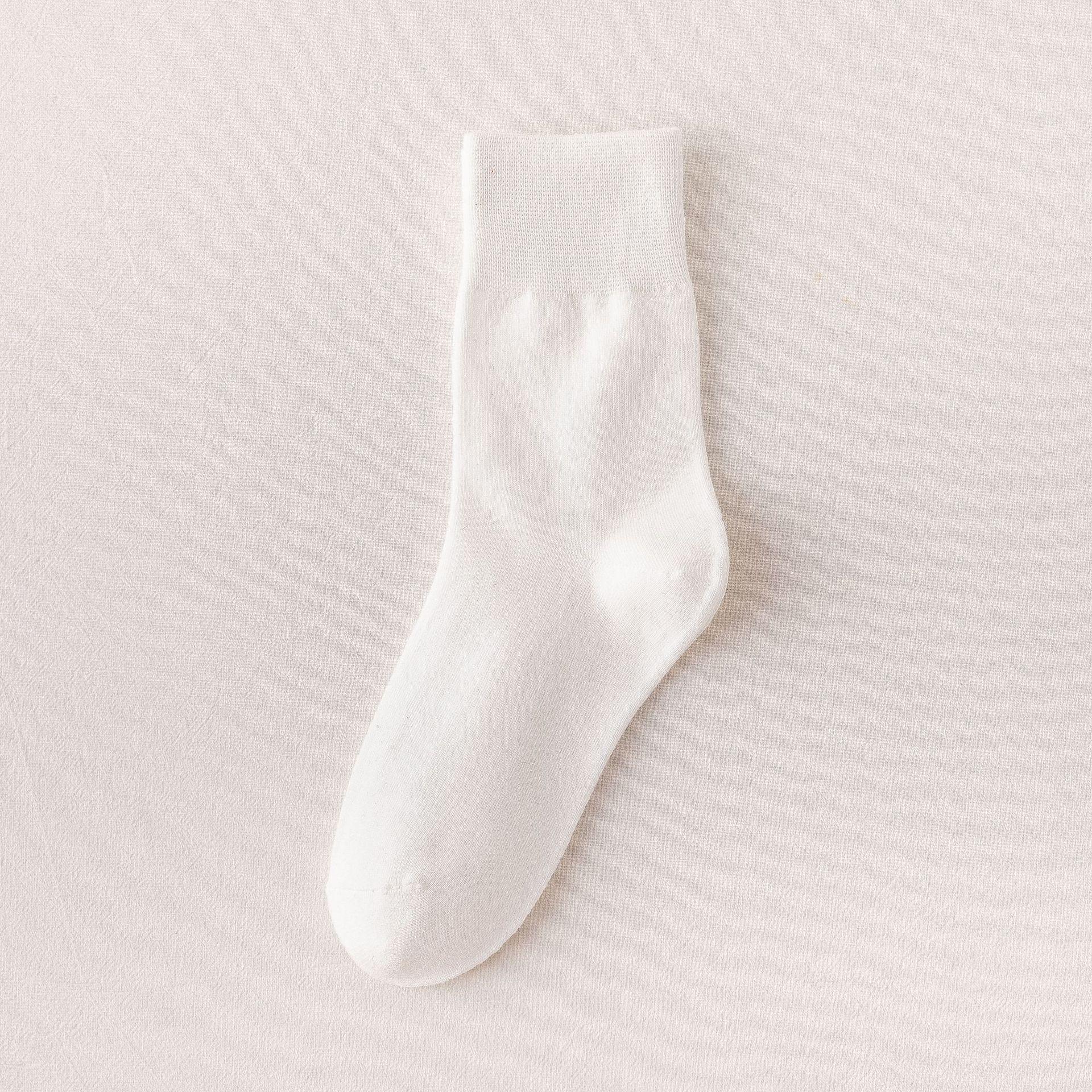 

Black And White Socks Women S Autumn And Winter Tube Socks Japanese Solid Color Calf Socks Cotton Korean Version Knee Socks Zhuji Socks Wome One size fits all
