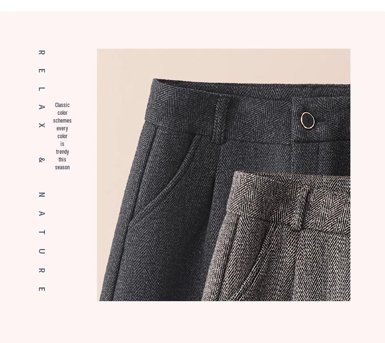 Women's High Waist Woolen A-line Shorts - 2025 Spring Collection