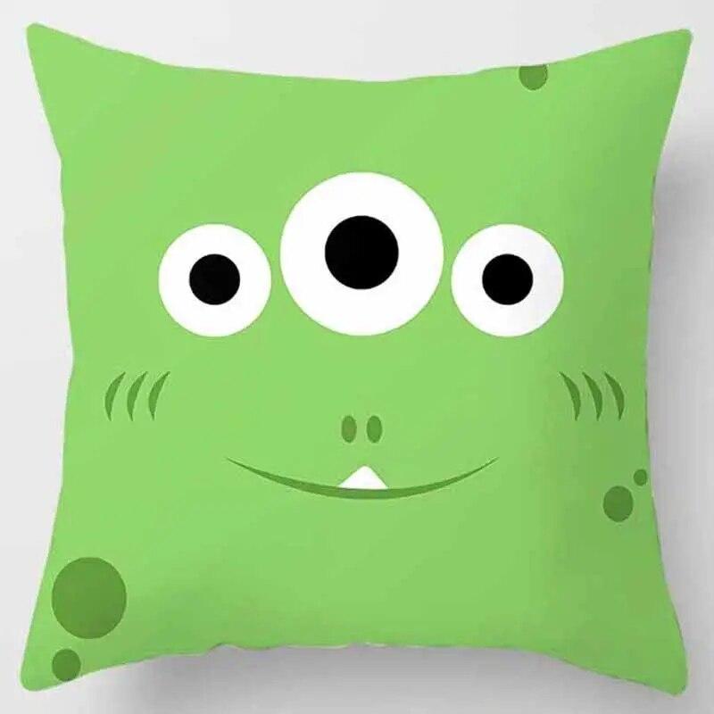 Cute Monster Throw Pillowcase  Home  Pillow Gift Children Boys Girls Room Bed Sofa