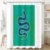 Ocean Waves Shower Curtain Blue Sea Beach Nautical Bathroom Decor Waterproof Fabric Liner Set
