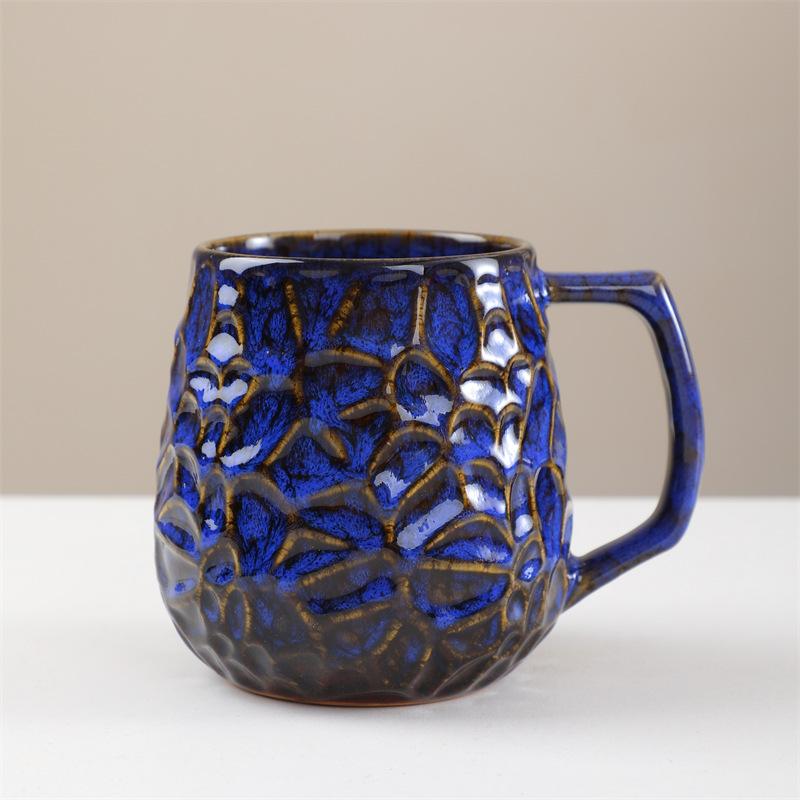 Large Capacity Water Cup Kiln Transmutation Ceramic Mug Coffee Cups Afternoon Tea Mug Breakfast Cup Beverage Mugs Coffee Mugs