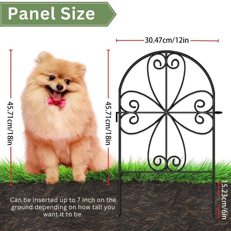 Garden Fence Anti Digging Defense Barrier 10x Panels Yard Decor Border For Rabbits Lawn Pets Dogs Patio Pet Area Outdoor Space