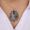 Citrine Gemstone Silver Pretty Pendant 1.9" 925 Sterling Silver Women Jewelry CP-44-5