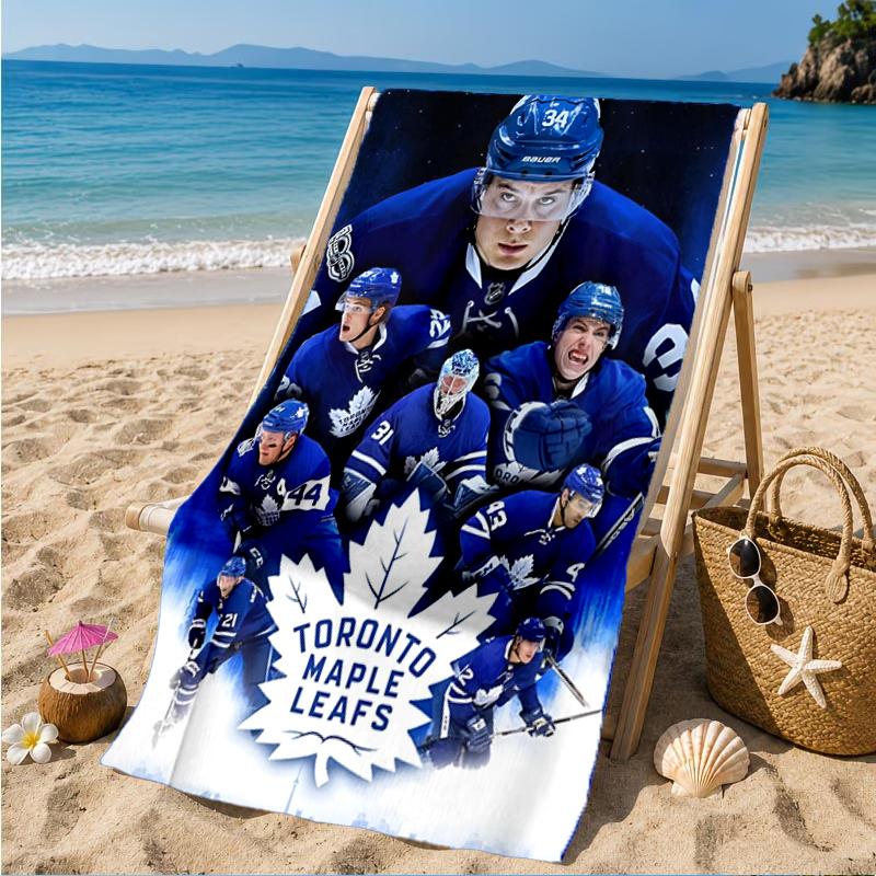Toronto Leafs Hockey Beach Towel, Super Soft Microfiber, Perfect Gift for Her/Him, Birthday, for Pool, Beach, Travel, Decor Beach Party