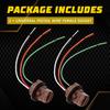 Universal Pigtail Wire Female Socket 7443 Two Harness Front Turn Signal Plug EOA