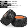 2Pcs Wheels Hubs Tyre Rubber Tires Accessory Fit for ZD Racing 8477 1Celsius8 Scale RC Car