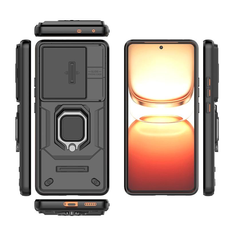 Push Window Hülle Für Vivo iQOO Z10 Turbo Plus Ringhalter Magnetische Abdeckung iQOO Z10 Turbo+ Hülle Für Vivo iQOO Z10 Turbo Plus Hülle