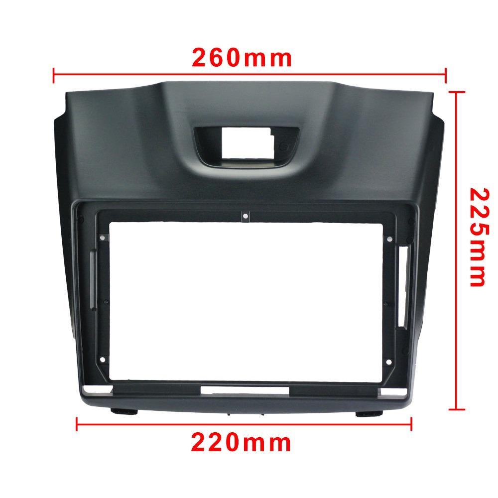 9 Inch 2din Car Radio Fascia For Isuzu D-Max / MU-X 2013-2016 Panel Dash Mount Installation Car DVD Frame For Holden/Chevrolet