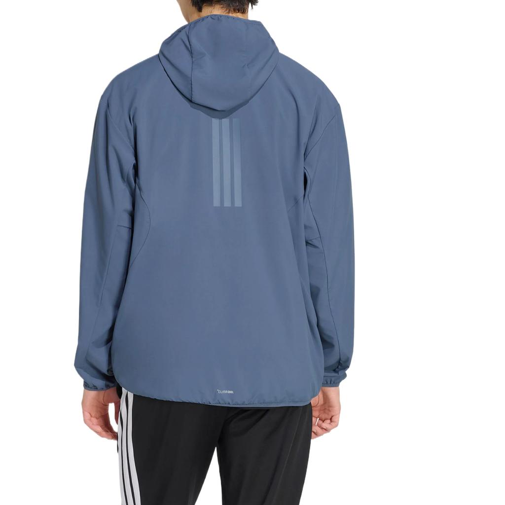 Men's Adidas Jackets Men's Soft Ink Blue Hooded Non Detachable Moderate Other