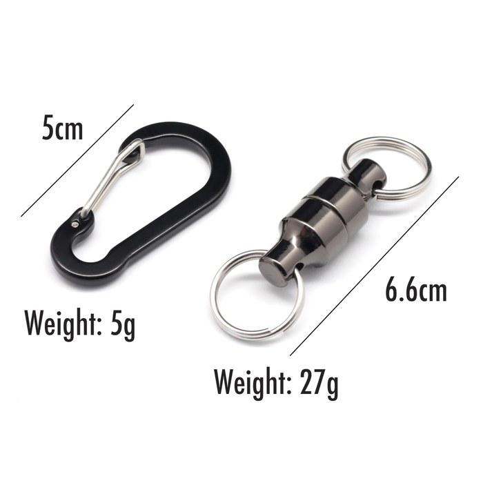 TUNUKE PE Line Cutter Fishing Scissors Titanium Coated with Magnetic Release FTC01 + Magnetic Release