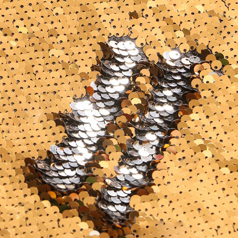 Tessuto Paillettes Bicolore Creativo per Abbigliamento Parete Graffiti Sfondo Tessuto Materiale da Cucito Fai da Te per Designer Vendita all'Ingrosso