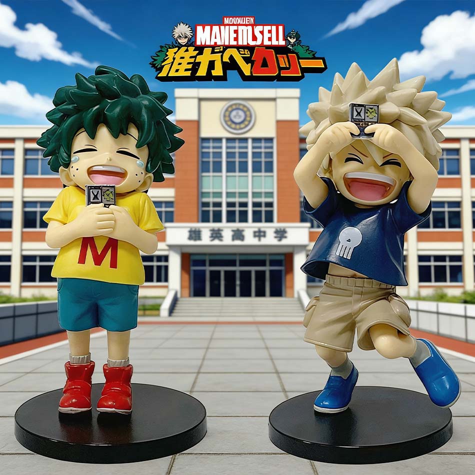 Ankunft | Auf Lager Geschenk | My Hero Academia Kindheit Izuku Midoriya / Kindheit Katsuki Bakugo Figur Modell Dekoration Puppe