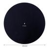 Record Turntable 3mm Mat for Record Black 12-inch Mat, Mat, Stable, Thick, Anti-Static, Vibration-Dampening Players,