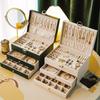 High-End Multi-Layer Drawer-Type Jewelry Box Household Large Capacity Earring Storage Organizer With Oxidation Finish