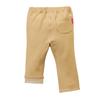 MIKI HOUSE Stretch Denim Pants, Solid Color, 80cm, Beige, for Boys and Girls, Size 10-3262-578