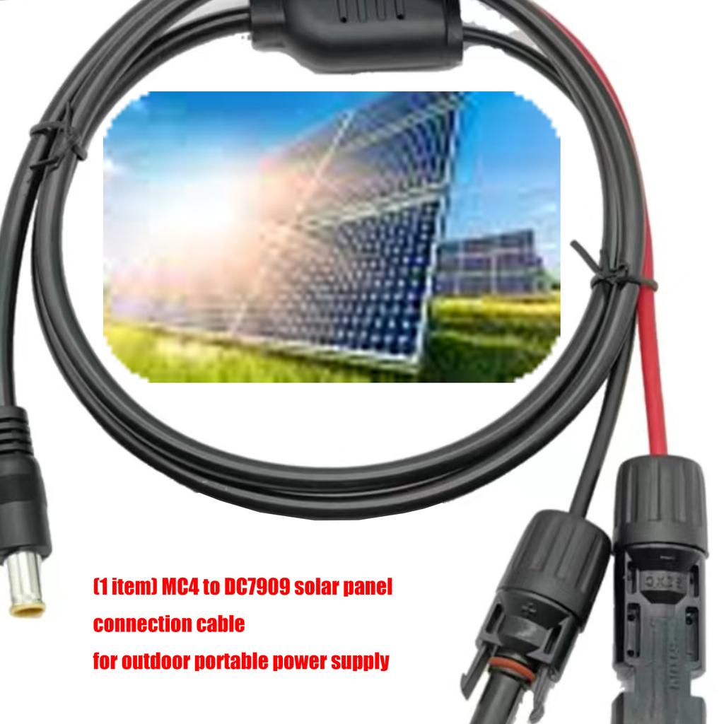 Portable Solar Panel Charging Cable 4 To DC7909 Power Extension Cord For Easy Carry Storage During Camping Adventure