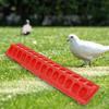 Flip-Top Durable Bird Feeder Pheasant Feeding Bucket Chicken Feed Trough Poultry Ground Feeder