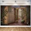 2D Whimsical Magic Book Backdrop for Fantasy Party Photography Backgro