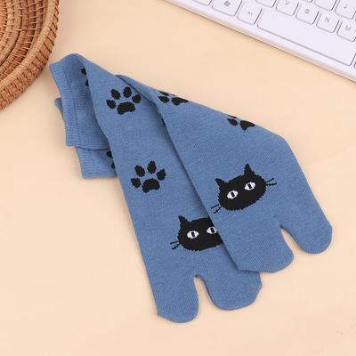 1Pair Japanese Style Two Finger Socks Unisex Clog Socks Polyester Toe Separation Socks Kimono Flip Flop Sandal Split Toe Sock