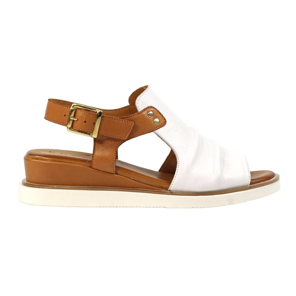 Lunar Womens/Ladies Steffi Leather Wedge Sandals
