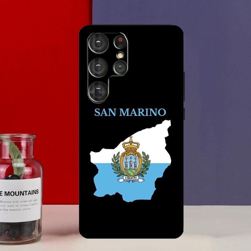 San Marino Flag Funda Case For Samsung Galaxy S25 Ultra S9 S10 S20 S21 FE S22 S23 Plus S24 Ultra Phone Cover
