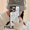 Süßer kleiner Engel geeignet für iPhone17promax Handyhülle 15 süß 14 große Löcher 16 matt PC13 Hartschale