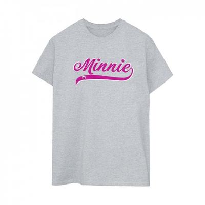Womens/Ladies Minnie Mouse Logo Cotton Boyfriend T-Shirt